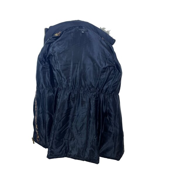 Laundry Womens Black Faux Fur Hooded Quilted Puffer Coat Size Small Winter - Picture 4 of 10